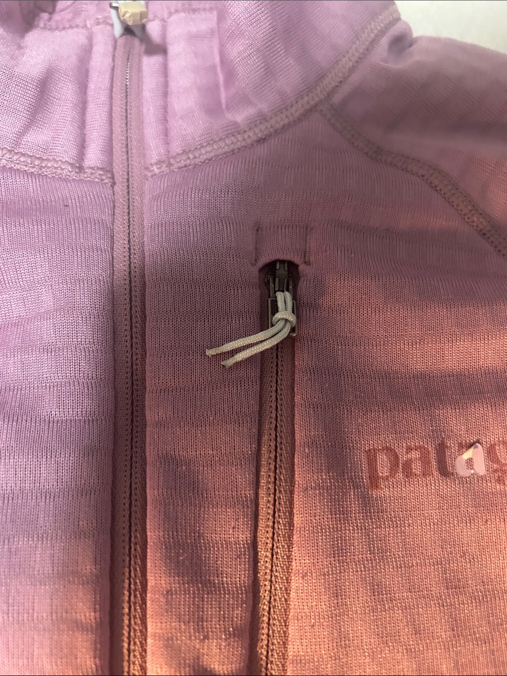 Patagonia Women's Waffle-Knit Pullover in Light Pink/Purple - Picture 6 of 7
